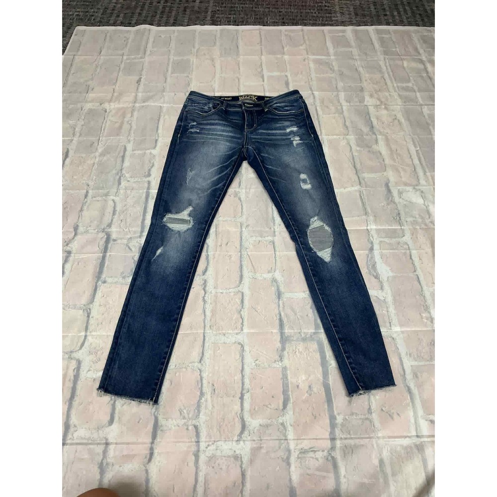 Buckle Black Women's Skinny Jeans Distressed Blue Wash Size‎ Unknown